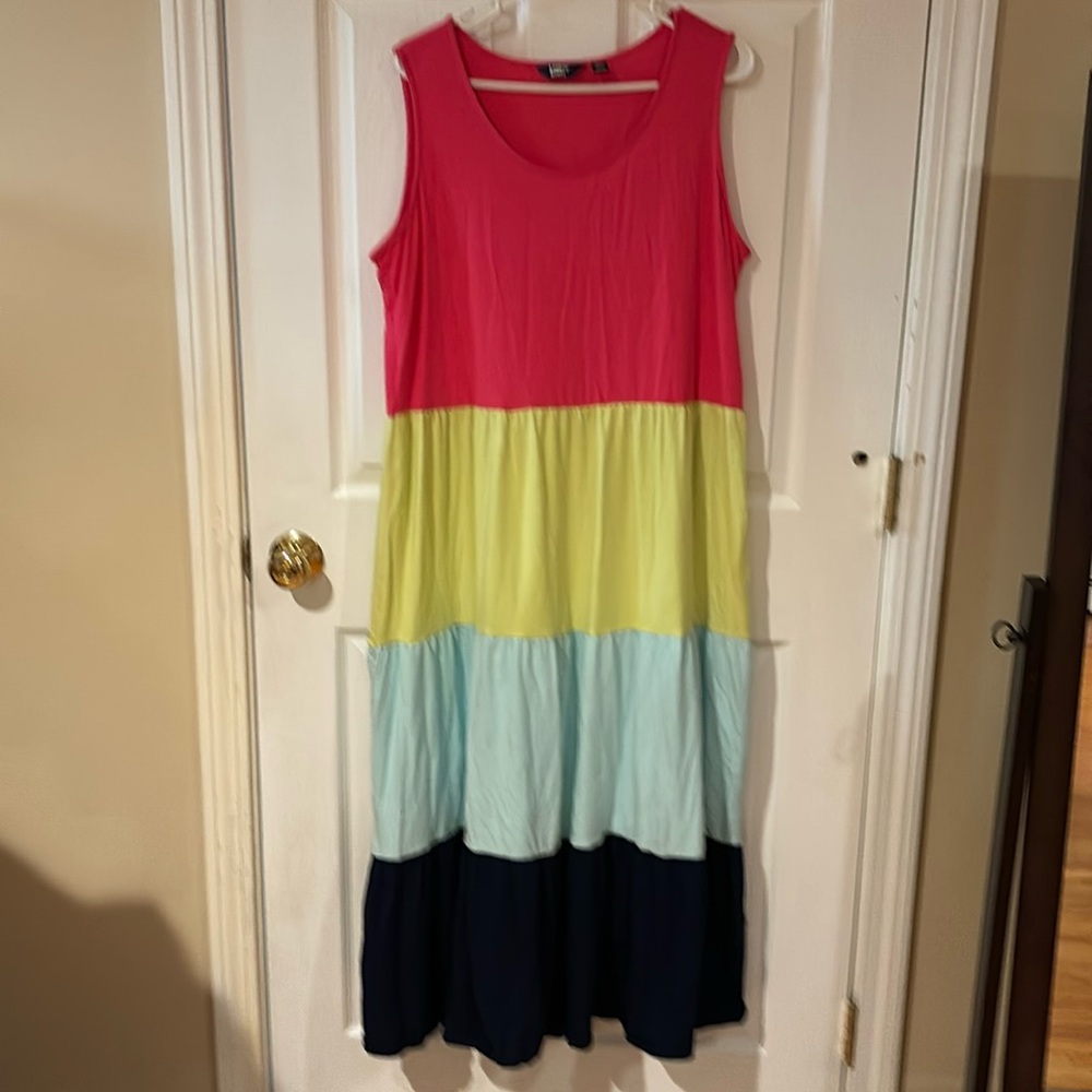 Lands’s End sundress. Size 1x